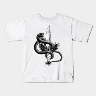 Serpent and the Angel Blade Kids T-Shirt